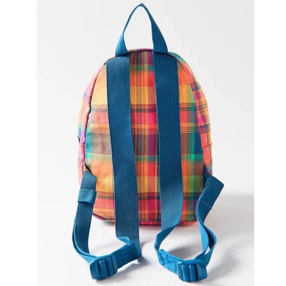 Herschel Supply Co. Orange Green Red Plaid Mini Backpack - Picture 4 of 14